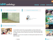Tablet Screenshot of animeanthology.com